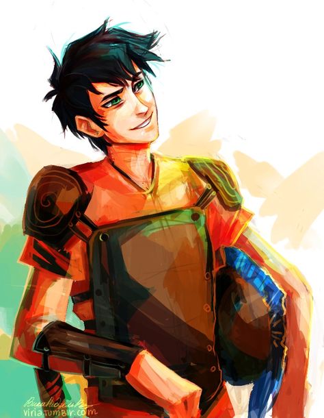 Percy by Viria Epic Artwork, Happy Birthday Percy, Camping Drawing, Son Of Poseidon, Percy Jackson Drawings, Son Of Neptune, Percy Jackson Wallpaper, Percy Jackson Fanart, Perseus Jackson