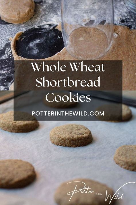 These crumbly, buttery Whole Wheat Shortbread Cookies simply melt in your mouth! Enjoy the classic taste of shortbread with real butter and the added goodness of whole-wheat flour! They are only made with three ingredients and have option add-ins such as vanilla and salt. They are easy to make and a quick and wholesome treat to give to your kids. Wheat Flour Cookies, Whole Wheat Cookies, Shortbread Cookies Easy, Wheat Recipes, No Flour Cookies, Vegan Options, Melt In Your Mouth, Shortbread Cookies, Whole Wheat Flour