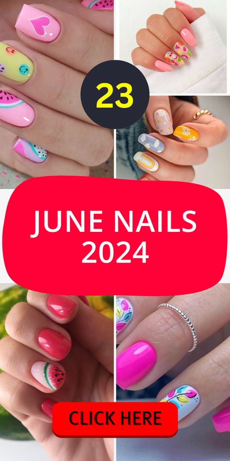 Discover 23 June Nails 2024: Trendy Designs for a Stylish Summer Look - divagaze.com Nails June 2024 Trends, June 2024 Nail Trends, Trendy Summer Nail Designs 2024, Summer Biab Nails 2024, June Nails Ideas 2024 Short, Nail Art 2024 Trends Summer, Trendy Nails Ideas 2024 June, June Nails 2024, June 2024 Nails