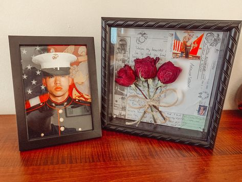 Marine Bootcamp, Marine Corps Bootcamp, Usmc Wife, Basic Training, Wife Life, Marine Corps, Sky High, Shadow Box, Frame