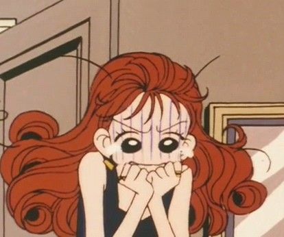 meme Red Hair Icon Pfp, Red Haired Cartoon Characters, Gokinjo Monogatari Mariko, Retro Aesthetic Pfp, Literally Me Characters Icon, Literally My Characters Women, Red Hair Meme, Red Hair Cartoon Characters, Cute Red Pfp