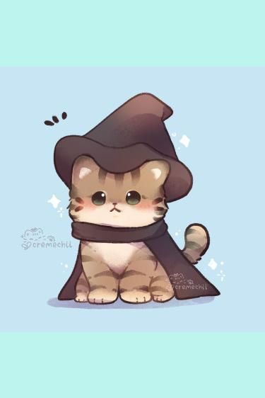 Kawaii Cat Drawing, Kitten Drawing, Kawaii Cat, Cat Drawing, A Cat, On Twitter, Twitter, Blue, Kawaii