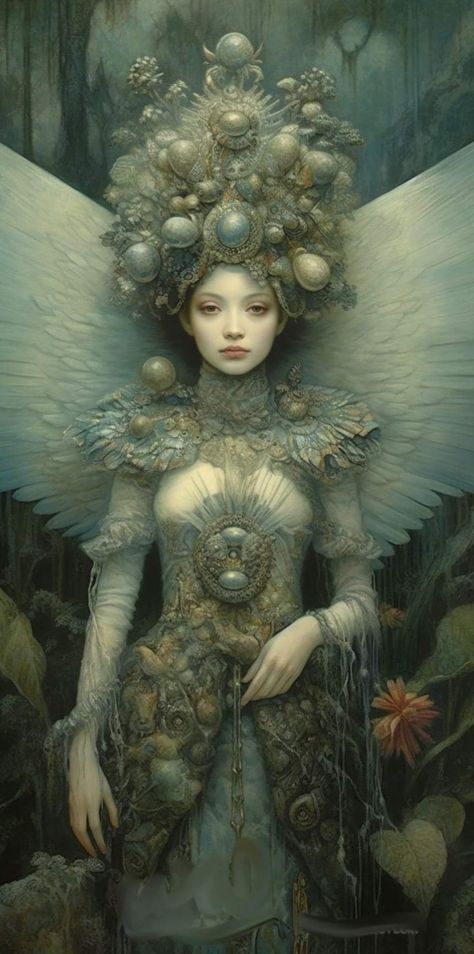 By David Durall David Delamare, Touched By An Angel, Fantasy Fairy, Fairy Tale, Art Lessons, Fantasy Art, Fairy Tales, Thread, Art