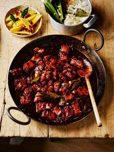 Nigella Lawson's Black Pudding Meatballs Recipe | BBC2 Cook, Eat, Repeat Atchara Recipe, Sumac Recipe, Pork Belly Adobo, Saturday Kitchen Recipes, Pot Roast Brisket, Recipes Autumn, Buttery Rice, Braised Pork Ribs, Curry Pasta