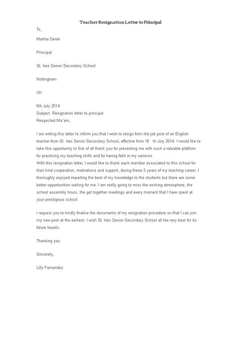 Sample Teacher Resignation Letter To Principal - How to write a Teacher Resignation Letter to Principal? Download this Sample Teacher Resignation Letter to Principal template now! Teacher Resignation Letter To Principal, Application Letter For Teacher, Teacher Resignation Letter, Resignation Letter Format, Application Letter Sample, Science Classroom Decorations, Senior Secondary School, Application Letter, Hindi Worksheets