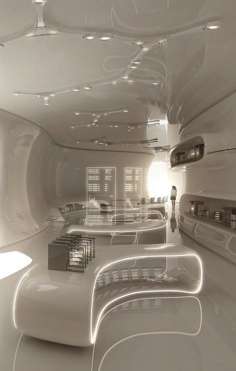 Digital Exhibition, 3d Projection, Science Writing, Futuristic Home, Futuristic Interior, Luxury Homes Dream Houses, Futuristic Design, Futurism, Futuristic Architecture