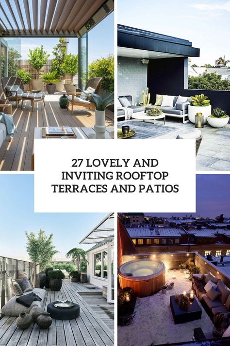 lovely and inviting rooftop terraces and patios Rooftop Storage Ideas, Ideas For Rooftop Terrace, Terrace Rooftop Ideas, Roof Terrace Design Small Outdoor Spaces, Rooftop Deck Ideas Roof Terraces, Rooftop Decoration Ideas, Rooftop Terrace Decor, Small Rooftop Terrace Design, Rooftop Terrace Design Penthouses