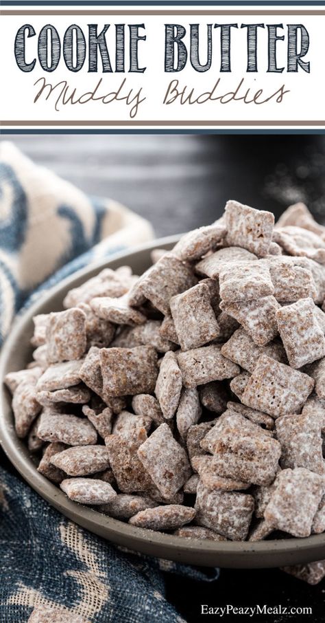 Puppy Chow Chex Mix Recipe, Chex Mix Puppy Chow, Chow Recipe, Muddy Buddies Recipe, Puppy Chow Recipes, Chex Mix Recipes, Muddy Buddies, Cookie Butter, Snack Mix Recipes