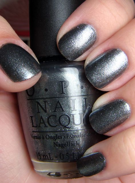 OPI Lucerne-tainly Look Marvelous. I have this color in Carbonite by Revlon and it's my go-to nail color. True silvers, without blue or purple undertones, flatter everyone. Opi Nail Colors, Colorful Nail Art, Colorful Nail, Nail Polish Art, Opi Nail Lacquer, Get Nails, Nail Polish Collection, Opi Nails, Nail Polish Colors