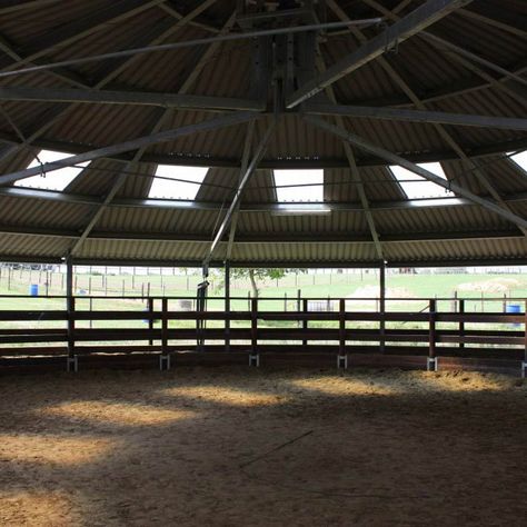 Horse Walker by Horse Walker manufacturer Q-Line | Vitafloor Horse Walker, Equestrian Barns, Horse Exercises, Fencing Material, Round Pen, Equestrian Center, Building Structure, Irrigation System, Walkers