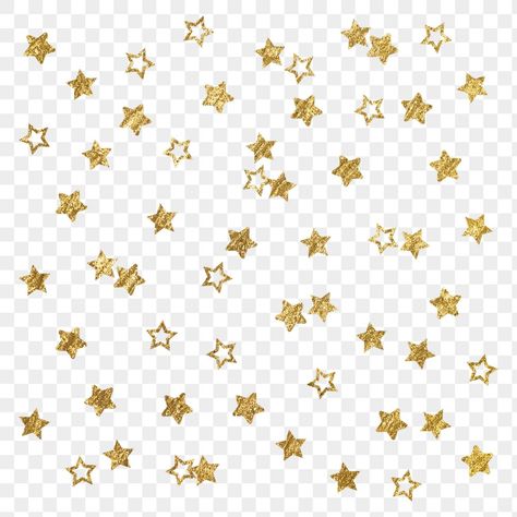 Stars With Transparent Background, Star Png Aesthetic, Gold Stars Aesthetic, Star Sticker Png, Stars Transparent Background, Gold Star Png, Feminist Collage, Gold Star Wallpaper, Editing Pngs