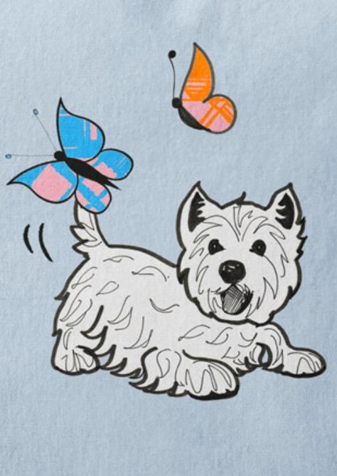 Gillian kyle Westie Dogs Drawing, Westie Tattoo Ideas, Westie Tattoos, Westie Drawing, Westie Tattoo, Tatoo Dog, Westie Puppies, Painted Rock Animals, Cairn Terriers