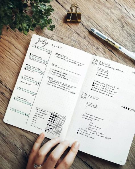 a person's hand is on top of an open notebook next to a pen and plant Free Weekly Planner Templates, Free Weekly Planner, Bullet Journal Page Ideas, Minimalist Bullet Journal, Journal Page Ideas, Bullet Journal Minimalist, Weekly Planner Free Printable, Bullet Journal Page, Weekly Planner Free