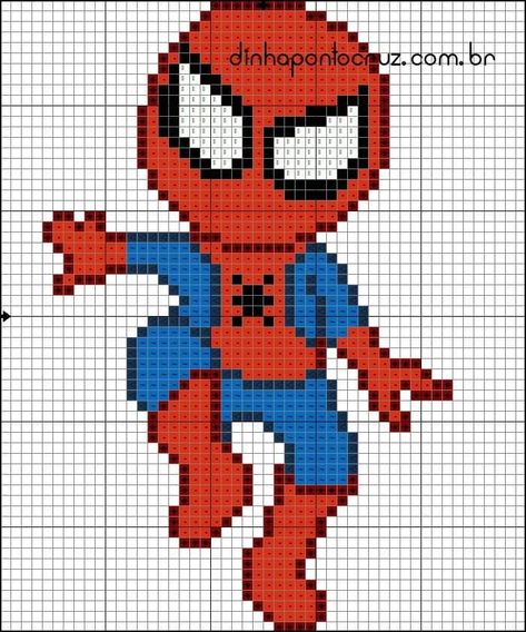 Spiderman Knitting, Spiderman Cross Stitch, Spiderman Blanket, Marvel Cross Stitch, C2c Crochet Pattern Free, Bobble Crochet, Santa Cross Stitch, Kids Knitting Patterns, Baby Boy Knitting Patterns