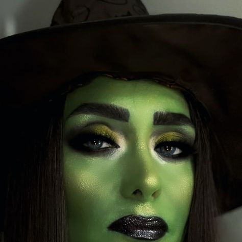 Elmira on Instagram: "Must be the season of the witch! 🧙‍♀️
.
.
Are you ready to get your spooky and glam Halloween makeup done by a pro?
.
#halloweenmakeup #makeupartist #spookymakeup" Green Witch Makeup Halloween, Green Witch Makeup, Elphaba Makeup, Witch Makeup Halloween, Glam Halloween Makeup, The Season Of The Witch, Glam Halloween, Witch Makeup, Season Of The Witch