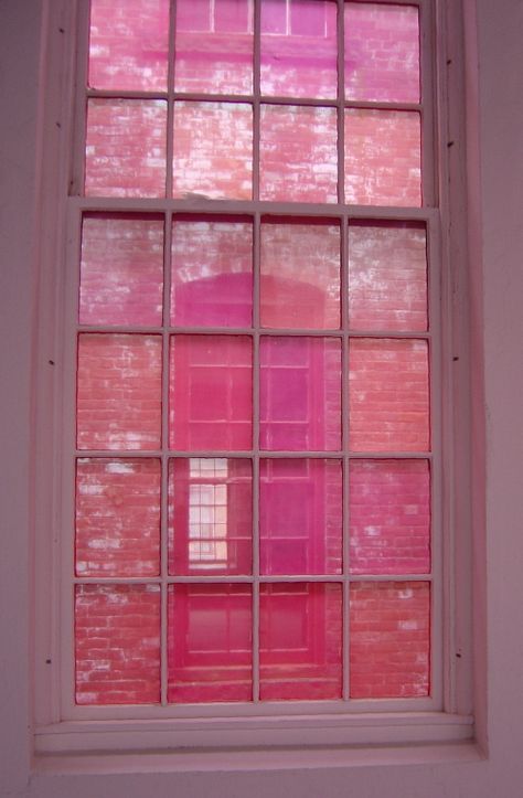 At the Massachusetts Museum of Contemporary Art. Mass Moca, Pink Window, Pink Pjs, I Believe In Pink, Rose Colored Glasses, Just Saying, Color Crush, Rosa Pink, Tickled Pink