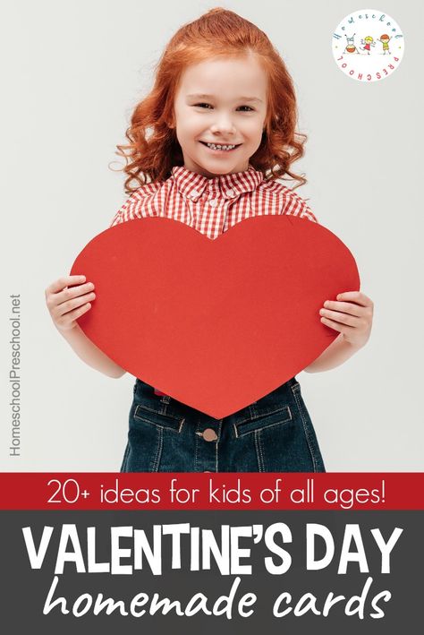 Your crafty kids will love all of these homemade Valentines card ideas! Set up your craft supplies, and let kids show friends and family some love. #valentinesday #homemadevalentines #homemadevalentinecards #kidscrafts #preschool   https://homeschoolpreschool.net/homemade-valentines-card-ideas/ Homemade Valentines Card, Valentines Card Ideas, Homeschooling Preschool, School Valentines, Preschool Play, Preschool Homeschool, Valentine's Day Crafts For Kids, Homeschool Tips, Preschool Arts And Crafts