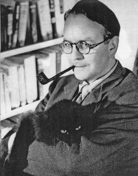 Raymond Chandler Bookish Doodles, Cats And People, Famous Writers, Raymond Chandler, Vintage Cats, Writers And Poets, Inspiring People, Clear Mind, Cat People