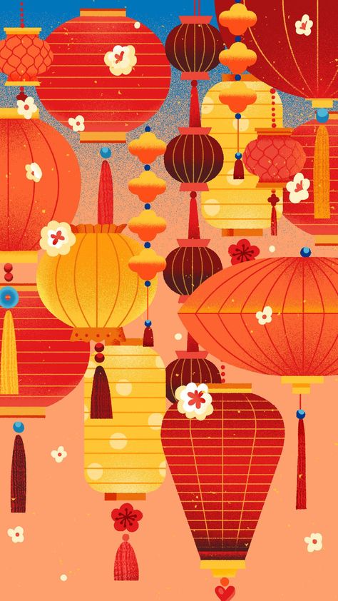 Snapchat Chinese New Year illustrations :: Behance Modern Chinese New Year Graphic Design, Chinese Restaurant Illustration, New Year Vector Illustration, Chinese New Year Graphic Design, Tet Illustration, Lunar New Year Illustration, Chinese New Year Packaging, Chinese New Year Pattern, Chinese New Year Art