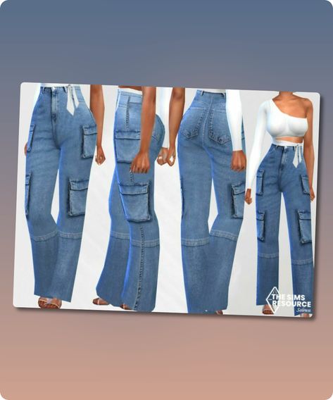 Sims 4 Clothing CC: TWO Sides Pocket Trendy MOM Jeans By Saliwa Mom Jeans Sims 4 Cc, Sims 4 Jeans Female, Sims 4 Jeans Cc Female, Teen Jeans, Sims 4 Cc Download, Jeans Female, Sims 4 Teen, Converse Run Star, Trendy Mom