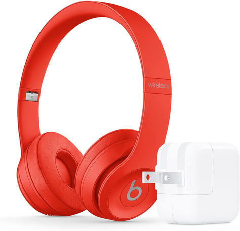 Red Beats Headphones, Red Headphones, Gold Headphones, Headphones Beats, Beats Solo3, Dre Headphones, Ear Sound, Beats Solo, Gadgets Technology Awesome