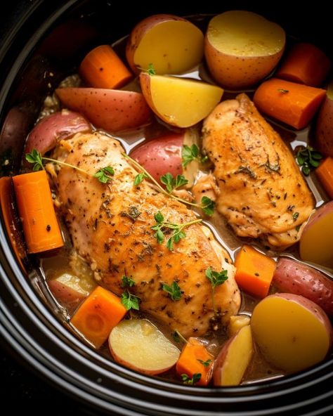 Put chicken in a crock pot and after just 5 minutes of prep, you'll have the best dinner ever Healthy Crock Pot Chicken Breast Recipes, Crock Pot Chicken Recipes Healthy, Chicken Breast Crock Pot Recipes, Chicken Breast Crock Pot, Crock Pot Chicken Breast, Crock Chicken, Chicken In Crock Pot, Chicken Breast Crockpot Recipes, Crockpot Chicken Breast