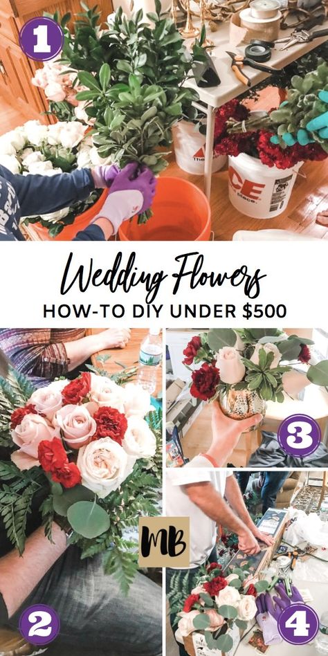 Cute Diy Crafts, Diy Wedding Flowers Bouquet, Fifty Flowers, Simple Wedding Bouquets, Diy Wedding Arch, Frugal Wedding, Diy Bridal Bouquet, Diy Wedding Table, Wedding Decorations On A Budget