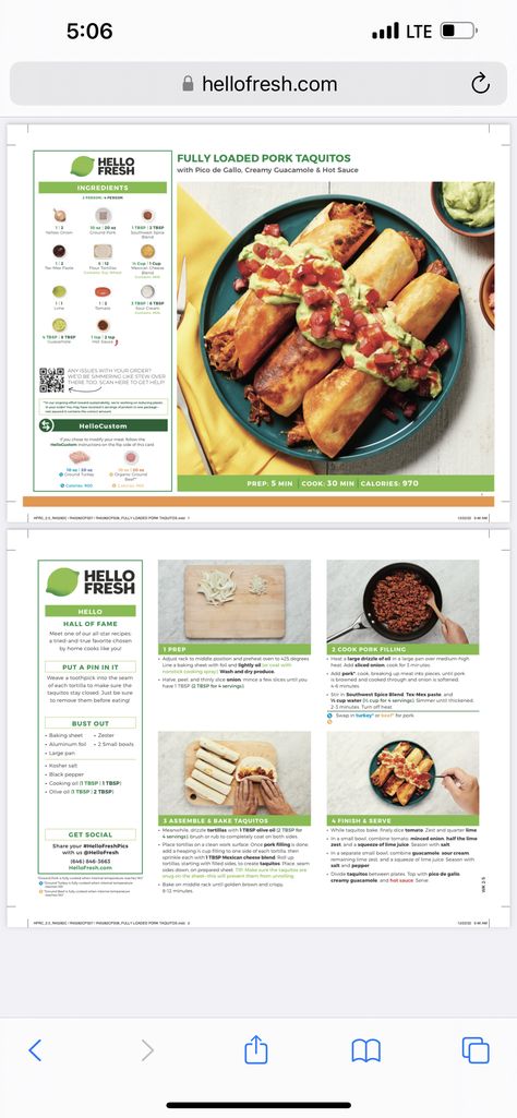 Hello Fresh Dinner Ideas, Chef Style Recipes, Hello Fresh Recipes Pork, Hello Fresh Recipes Cards Printable, Hello Fresh Meal Cards, Meal Kit Recipe Cards, Hello Fresh Recipes Cards Low Carb, Hellofresh Recipes Cards, Hello Fresh Recipe Cards