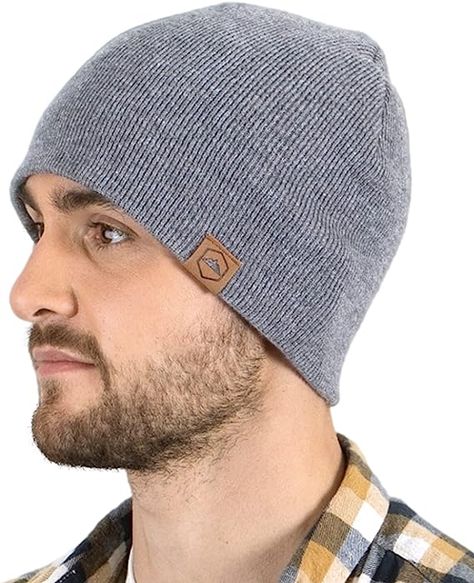 Amazon.com: Knit Beanie Winter Hats for Men and Women - Toboggan Cap for Cold Weather - Warm, Soft & Stretchy Daily Ribbed Acrylic Stocking Hat - Lightweight & Stylish Ski, Skate & Snow Caps Dark Gray : Clothing, Shoes & Jewelry Beanie Fits, Woolen Cap, Stocking Hat, Beanie Hats For Women, Red Plaid Flannel, Stocking Cap, Winter Hats For Men, Mens Beanie, Winter Cap