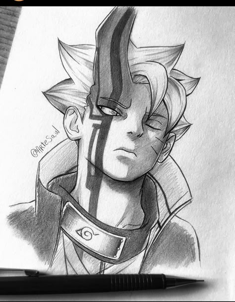 Boruto Drawing Pencil, Boruto Sketch, Sasuke Drawing, Naruto Episodes, Naruto Sketch Drawing, Naruto Sketch, Best Anime Drawings, Anime Boy Sketch, Anime Drawing Books