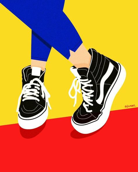 Shoe Illustration, Sneakers Illustration, Shoes Wallpaper, Paper Dolls Clothing, Shoes Illustration, Sneaker Art, Art Culture, Shoe Art, Graffiti Lettering