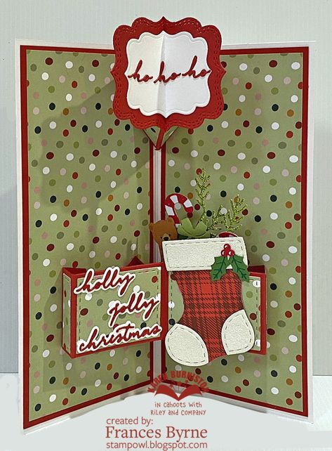 Karen Burniston Cards Pop Up, Karen Burniston Cards, Cricut Baby, Christmas Pops, Nice List, 12 December, 2024 Christmas, Winter Animals, Card Making Tutorials