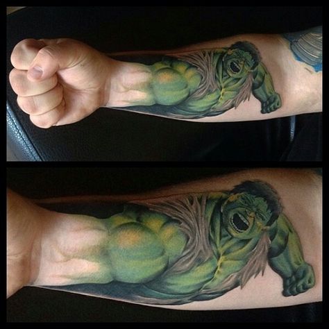 Hulk fist tattoo Incredible Hulk Tattoo, Fist Tattoo, Yogi Tattoo, Hulk Tattoo, Avengers Tattoo, Marvel Tattoos, Stomach Tattoos, 3d Tattoos, The Hulk