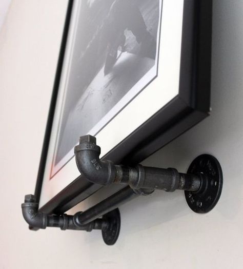 art, books, places, design, history, period dramas, writing- "there is beauty all around" Industrial Diy Decoration, Industrial Pipe Furniture, Industrial Wall Art, Industrial Diy, Industrial Wall Decor, Wall Art Diy, Pipe Decor, Wall Art Frame, Vintage Industrial Decor