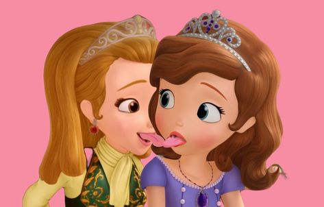 Sofia and Princess Amber Amber Sophia The First, Sophia And Amber, Sofia The First Funny, Sofia The First And Amber, Amber Sofia The First, Sofia And Amber, Princess Amber, Blonde And Brunette Best Friends, Sophia The First