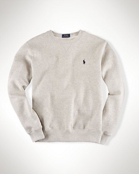 Polo/Ralph Lauren - Sweatshirt / Grey Ralph Lauren Fleece, Polo Ralph Lauren Sweatshirt, Ralph Lauren Sweatshirt, Smen, Nice Clothes, Stylish Sweaters, Sweatshirt Outfit, Fleece Sweatshirt, Sweater Hoodie