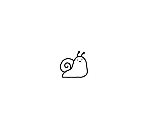 Cute Simple Animal Tattoos, Creative Tiny Tattoos, Art Inspo Easy Sketch, Cute Tattoos Animals, Small Cute Designs, Simple Snail Doodle, Lil Cute Tattoos, Tiny Simple Drawings, Cute Small Easy Doodles Mushroom