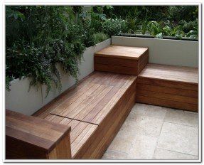 To outdoor benches with storage wooden storage benches outdoor outdoor Deck Storage Bench, Deck Bench Seating, Built In Garden Seating, Corner Bench With Storage, Diy Patio Ideas, Corner Bench Seating, Deck Bench, Garden Bench Plans, Diy Bank