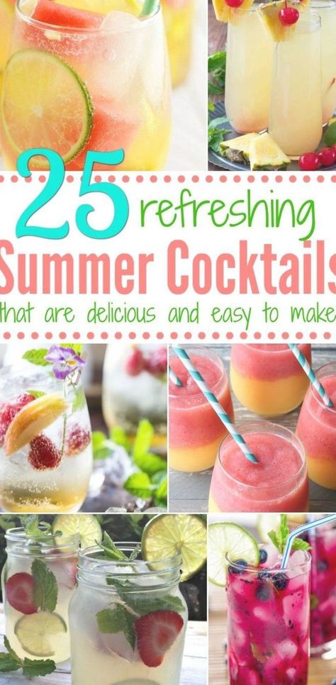 Discover the BEST summer cocktail recipes that are perfect poolside or at your summer BBQ. These refreshing tropical summer cocktails are a MUST try! #cocktails #summerdrinks #drinkrecipes #summer Tapas Ideas, Best Summer Cocktails, Easy Summer Cocktails, Coctails Recipes, Refreshing Summer Cocktails, Best Cocktail Recipes, Rum Punch, Summer Cocktail Recipes, Alcohol Drinks