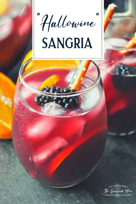 Halloween Jungle Juice, Halloween Sangria, Homemade Drinks Recipes, Halloween Party Drinks, Southern Sweet Tea, The Seasoned Mom, Halloween Cocktail, Sangria Recipe, Jungle Juice