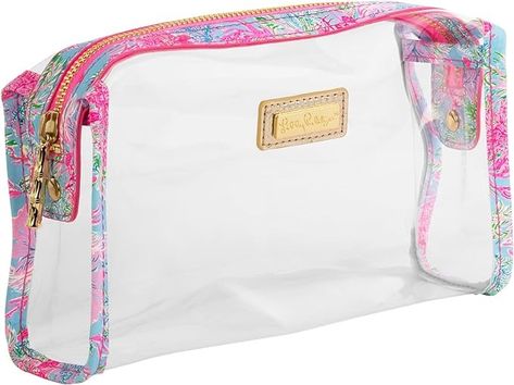 Amazon.com: Lilly Pulitzer Clear Zipper Pouch, Cute Pencil Case for Adults, Travel Toiletry Bag, Small Pouch Bag for Supplies, Makeup or Toiletries (Cay to My Heart) : Lilly Pulitzer: Beauty & Personal Care Clear Zipper Pouch, Small Pouch Bag, School Bag Essentials, Vinyl Exterior, Cute Pencil Case, Cute Pencil, Clear Makeup Bags, Small Travel Bag, Travel Toiletry Bag