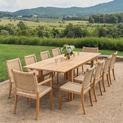 Your Cart | AuthenTEAK Outdoor Extendable Dining Table, Long Outdoor Dining Table, Outdoor Dining Table Ideas, Deck Dining Furniture, Large Outdoor Dining Table, Outdoor Dining Ideas, Teak Outdoor Dining Table, Extended Table, Backyard Table