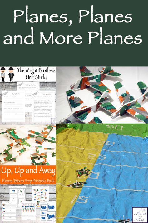 Airplane Activities For Kids, Science Homeschool, Airplane Activities, Study Craft, Airplane Kids, Military Color, Kids Printables, Wright Brothers, Kids Science