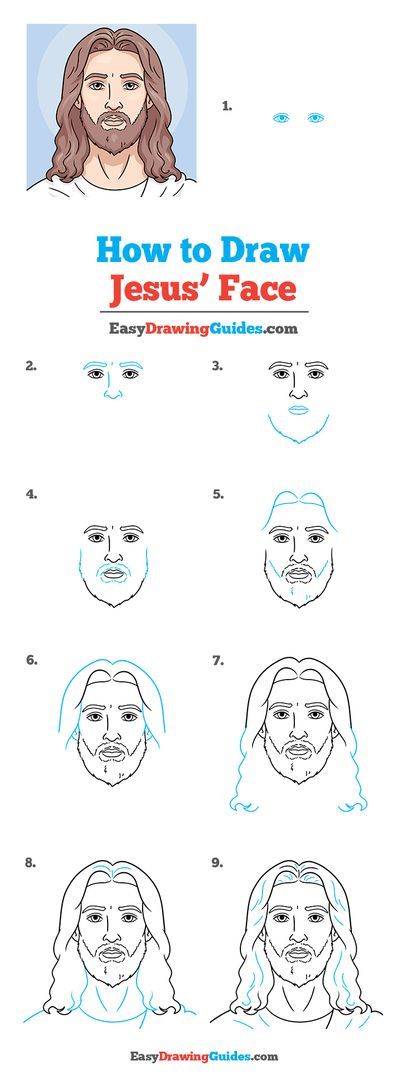 Jesus Sketch Pencil Easy, How To Draw Face Tutorial, How To Draw Jesus, Jesus Face Drawing, Lds Drawings, Jesus Drawing Easy, Jesus Drawings Sketches, Christian Drawings Easy, Jesus Painting Easy