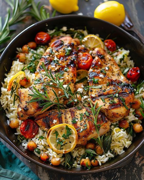 Just whipped up this Greek Chicken and Lemon Rice in one pot! Simple, flavorful, and oh-so-satisfying. Visit website for full recipe at https://northeastnosh.com/f/greek-chicken-and-lemon-rice #northeastnosh #GreekCuisine #MediterraneanDiet #HealthyEating #OnePotMeal #ChickenRecipes #RiceDishes #LemonFlavor #FetaCheese #HealthyDinner #EasyRecipes #WeeknightDinners #Foodie #CookingAtHome #Homemade #FlavorfulMeals Greek Chicken And Rice, Skinless Boneless Chicken Thighs, Green Olive Tapenade, Chicken And Rice Recipes, Greek Lemon Rice, Chicken Lemon, Cooking Jasmine Rice, Main Entrees, Lemon Rice