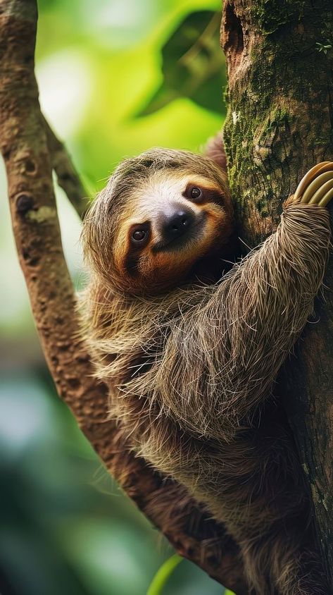 Sloth wildlife animal mammal. | premium image by rawpixel.com / Ing Animal Body Parts, Fun Animals, Animal Wildlife, Animal Head, Animal Heads, Wildlife Animals, Pet Hair, Mobile Wallpaper, Free Image