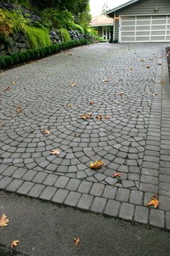 Contemporary Lighting Living Room, Driveway Materials, Dreamy Backyard, Paved Driveway, Cobblestone Driveway, Northwest Landscaping, Patio Layout, Stone Driveway, Driveway Design