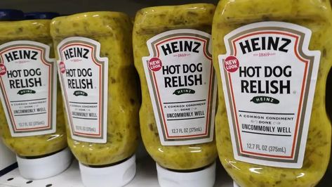 What Is Relish, Other Than a Hot Dog’s Best Condiment? Hot Dog Relish, Making Hot Dogs, Fried Potatoes, Ketchup Bottle, French Fries, Bread Crumbs, Relish, Hot Dogs, Health Food