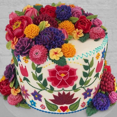 https://www.instagram.com/p/CY3uVCLs5Xo/?utm_medium=share_sheet Gingham Cake, Coffee Shop Menu, Unique Birthday Cakes, Buttercream Flower Cake, Gingham Fashion, Buttercream Flowers, Bday Cake, Sugar Craft, Cake Cover