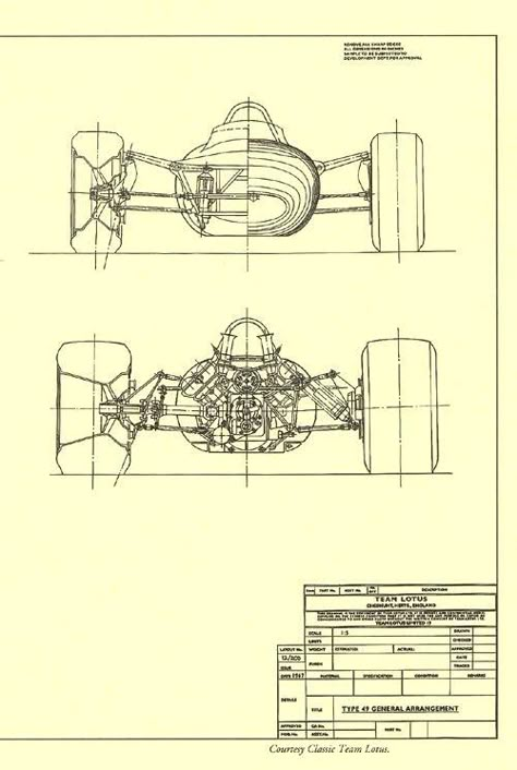 Lotus 49, Vintage Racing Poster, Blueprint Drawing, Lotus F1, F1 Car, Lotus Car, Cycle Car, Technical Illustration, Automotive Artwork